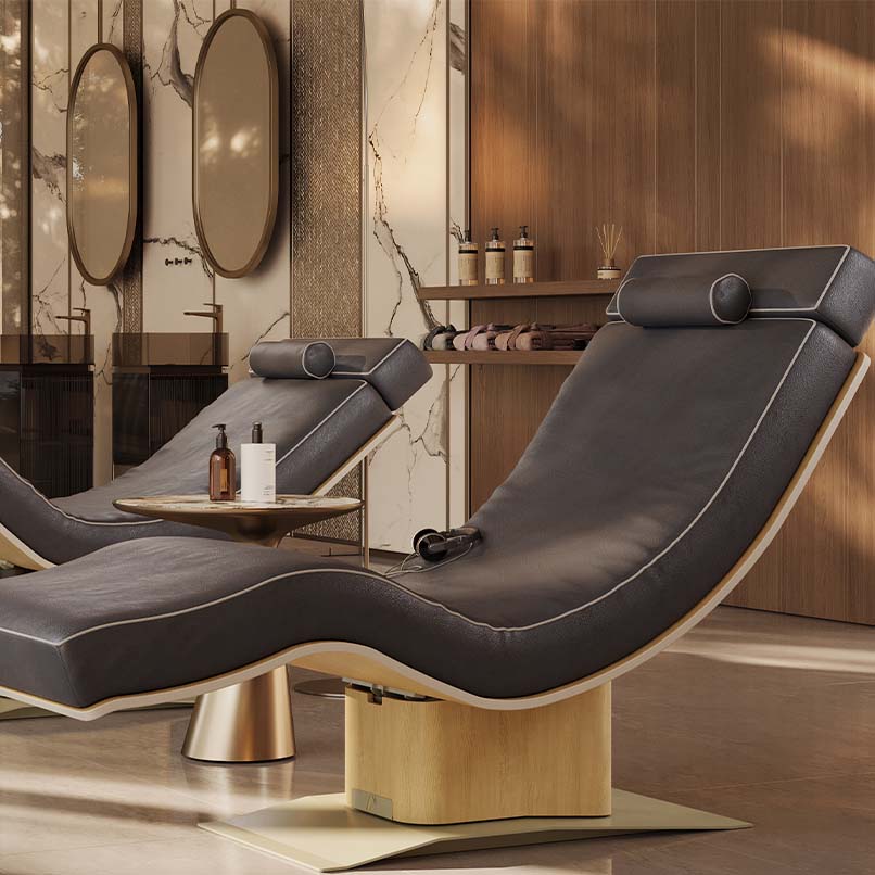 Harmony Lounge: tilting relax lounger for spa | Lemispa EN