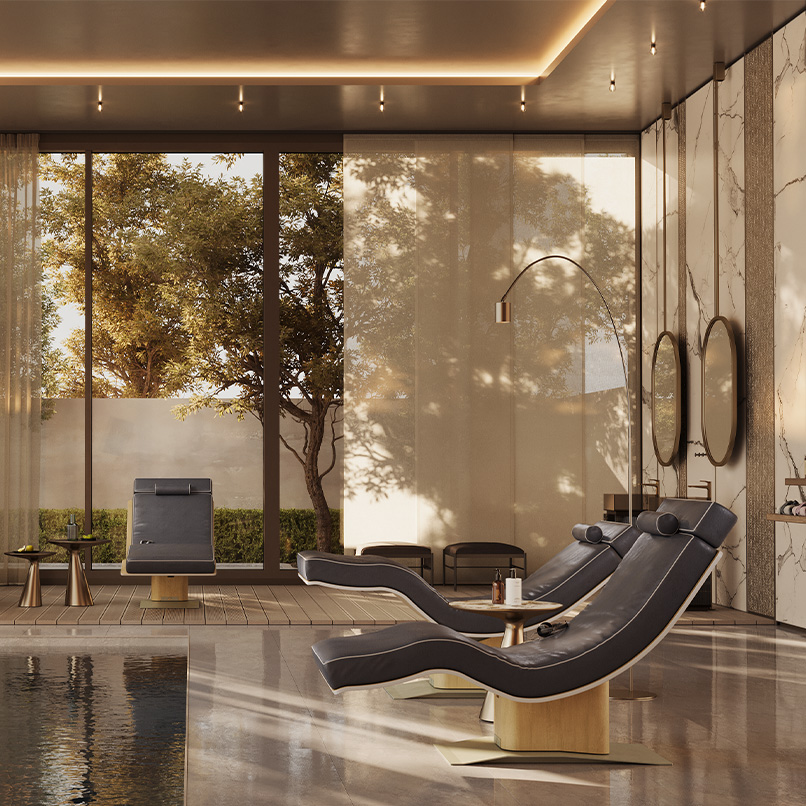 Harmony Lounge: tilting relax lounger for spa | Lemispa EN